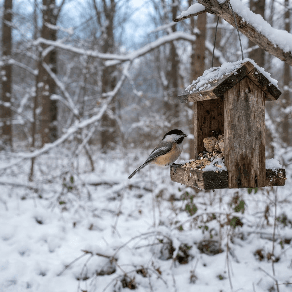 Bird at Bettman Nature Preserve feeder