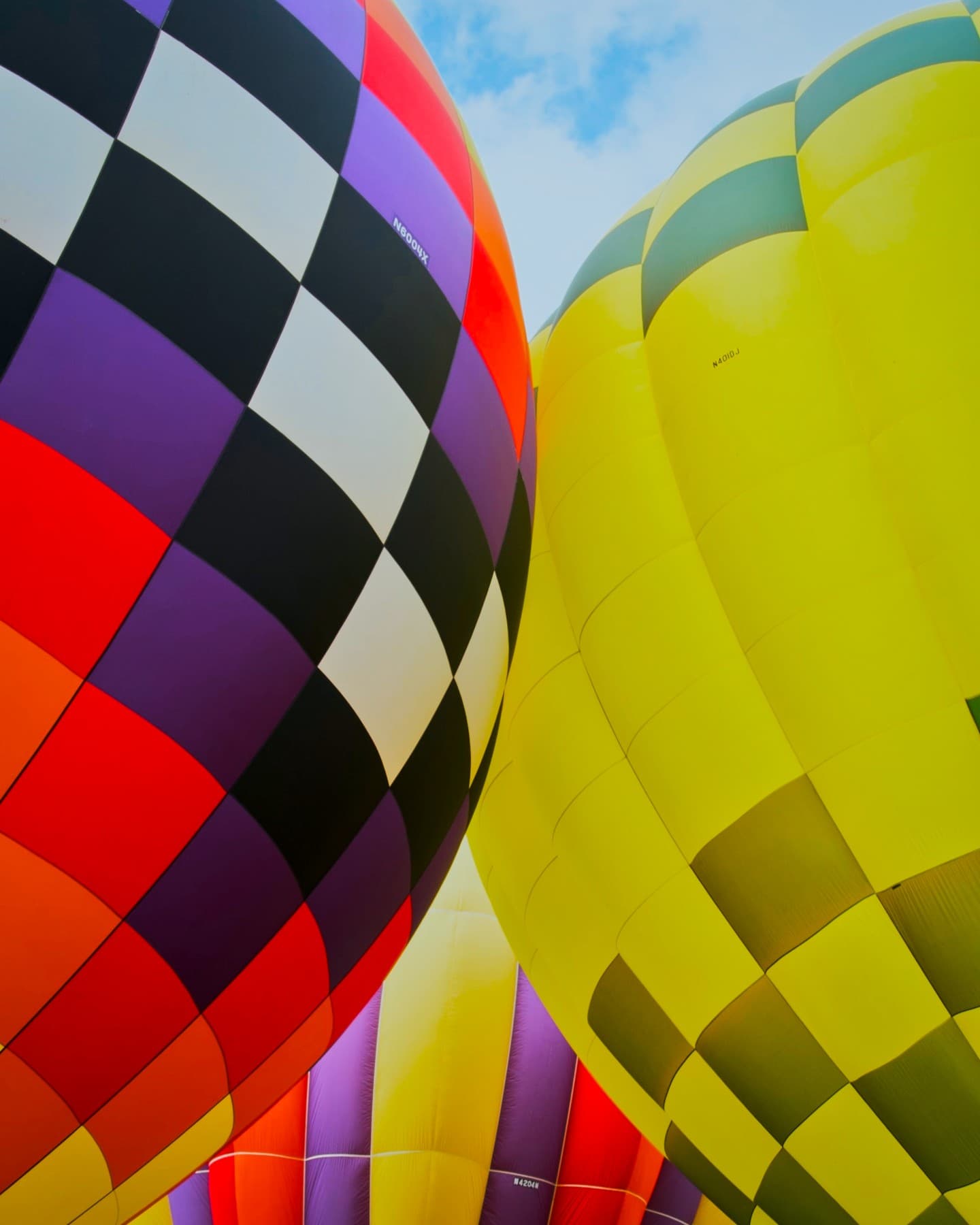 Colorful hot-air balloons edited and exported in darktable