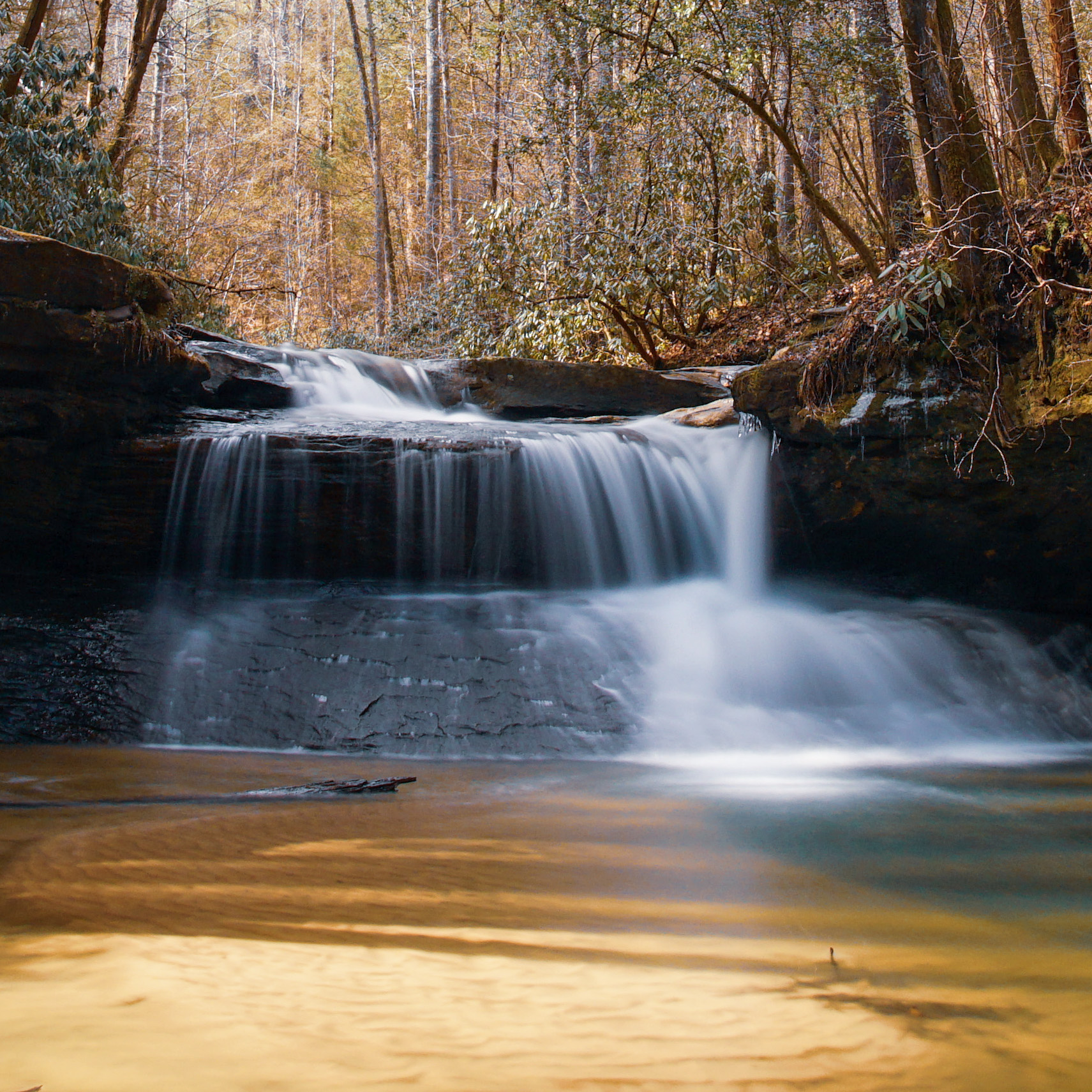 Cascade in Winter Light — Landscapes photography by Christopher Brenzel
